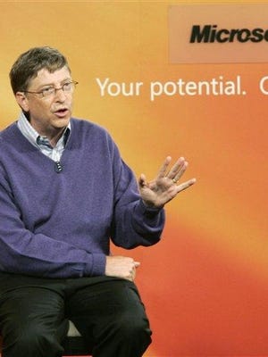 Microsoft Corp. Chairman Bill Gates announces Thursday, June 15, 2006, in Redmond, Wash., that he will transition from day-to-day responsibilities at the company he co-founded to concentrate on the charitable work of the Bill & Melinda Gates Foundation.