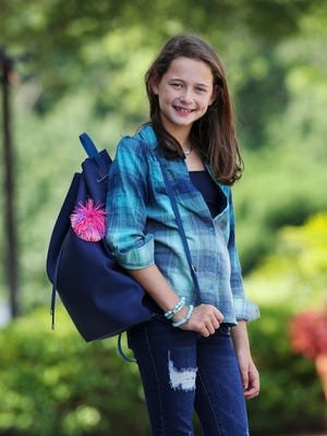 Hayden Breier, 9, modeled upcoming fashion trends, including a backpack, for back to school provided by Fresh Boutique 4 Girls.
July 24, 2018