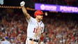 NLDS Game 2: Cubs at Indians - Ryan Zimmerman hits