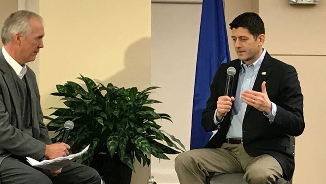 House Speaker Paul Ryan, R-Wis., was in Milwaukee on Friday, Jan. 12, 2018, to talk about the tax plan during a luncheon presented by WisPolitics.