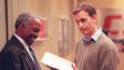 Robert Guillaume and Josh Charles in a scene from "Sports