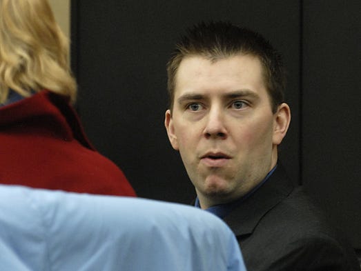 James Biela reacts to a question from his attorney