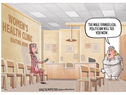 Guys, women can make their own health care decision.