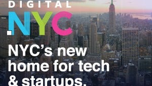 Promotional art for Digital.NYC, an online hub for startups.