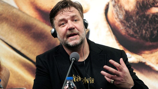 Oscar-winner Russell Crowe at the premiere of "The Water Diviner" on Dec. 5, 2014, in Istanbul.