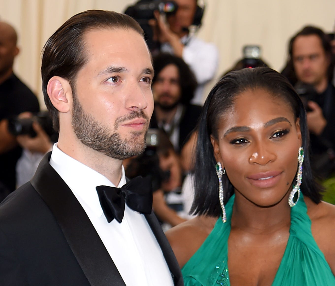 Alexis Ohanian and Serena Williams attend the 