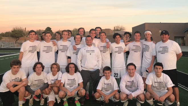 Cactus Shadows boys soccer team shows support for 'Frankie's Army'