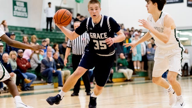 Grace Christian's Grant Ledford (35) has committed to Chattanooga.