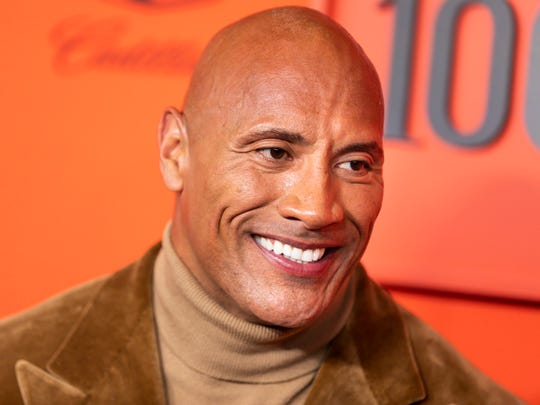 Actor Dwayne Johnson arrives for the annual Time 100