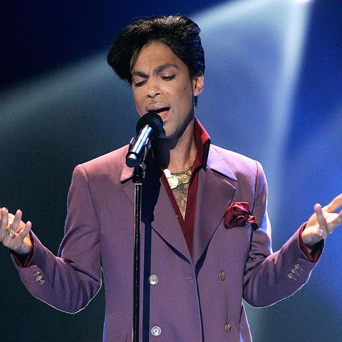 Musician Prince often wore purple when he performe