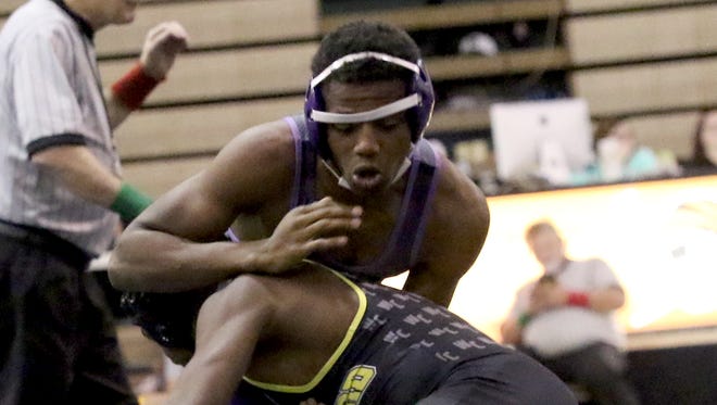 Elder's Xavier Weathersby competes at the Ryle  Rumble.