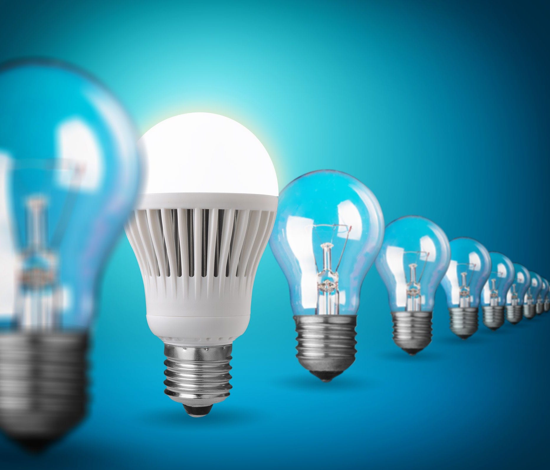 Switching to LED light bulbs can help the typical home save about a $1,000 over a 10-year period. That's roughly $8.33 a month.