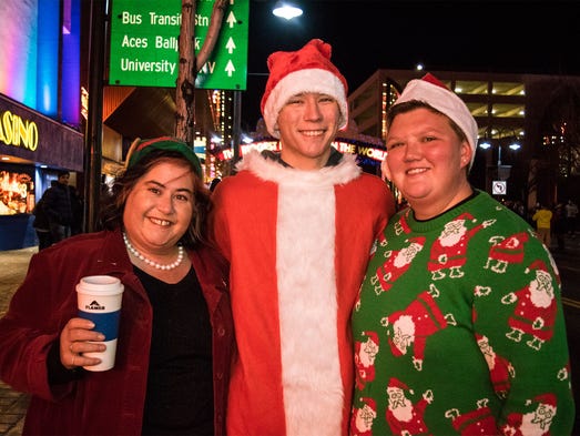 Hundreds of Santas, reindeer, and merry little elves