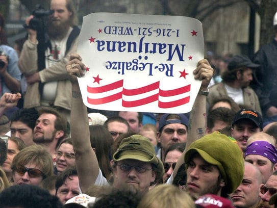 A rally-goer almost gets it right during the 30th annual