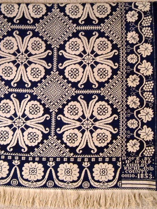 Harber S History Coverlets Were A Heralded Art Form