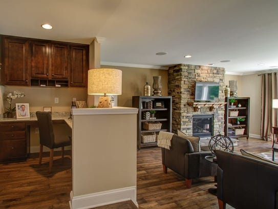The living area in a Pulte home. Pulte has two communities