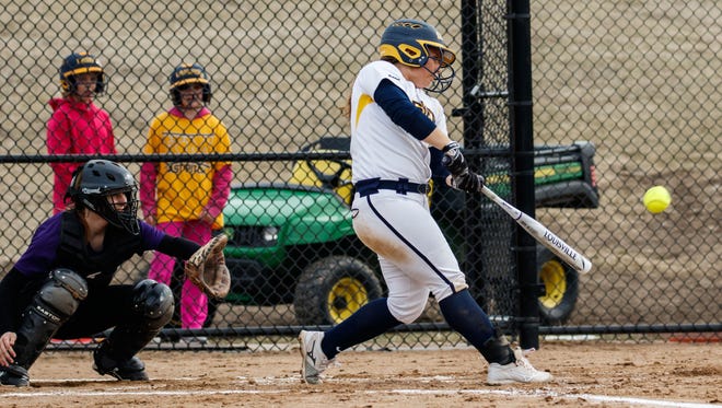 Kettle Moraine's Megan Abatto was a part of the Lasers' 17-run sixth inning after trailing 7-0 entering the inning.