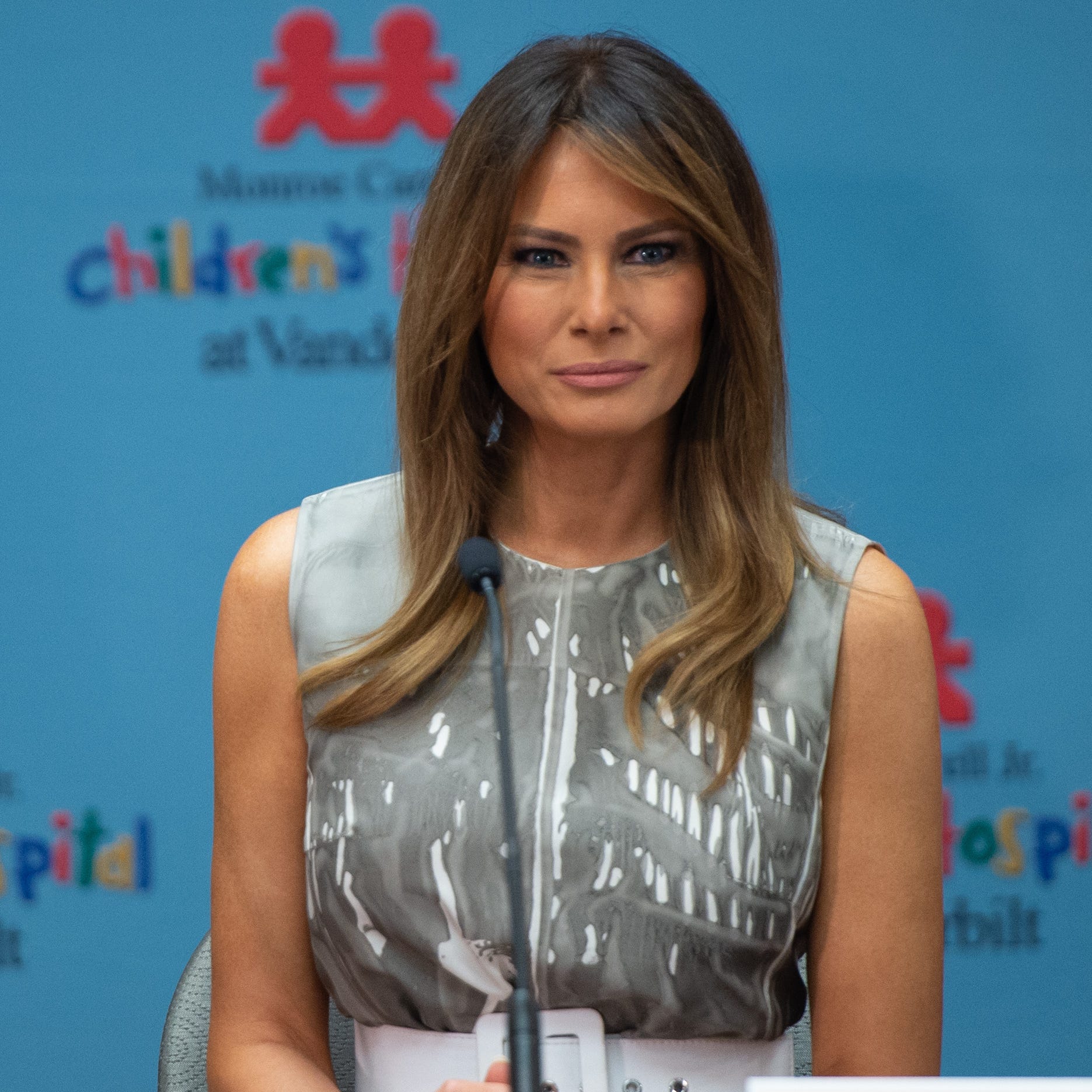 US First Lady Melania Trump holds a roundtable discussion on neonatal abstinence syndrome (NAS) during a visit to Monroe Carell Jr. Children's Hospital at Vanderbilt in Nashville.