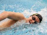 Red Lion's Dylan North took 16th in the 500-yard freestyle at the PIAA Class AAA swimming and diving championships at Bucknell University Thursday March 17, 2016.