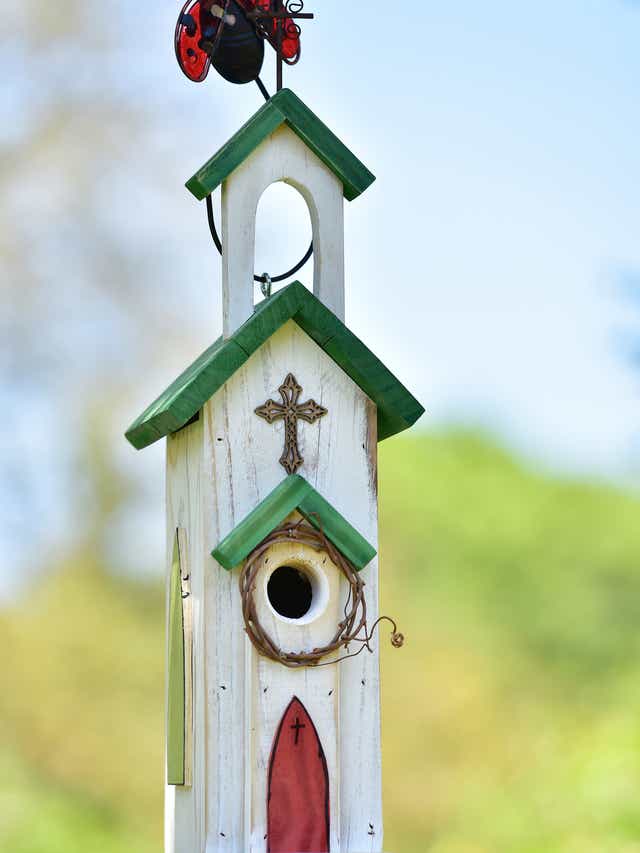 Local Woodworker Creates Unique Birdhouses From Recycled Materials
