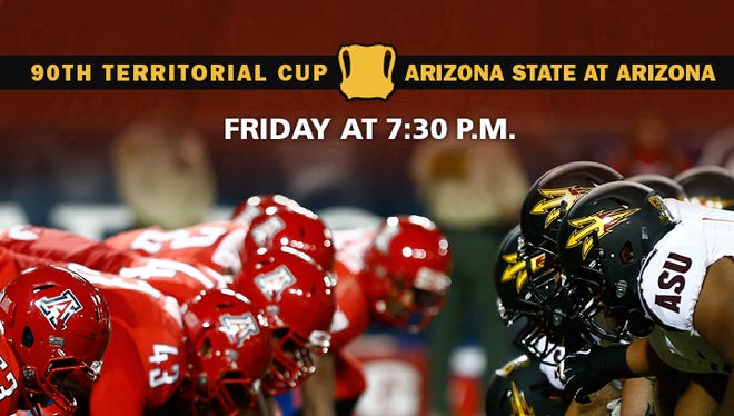 ASU and Arizona face of for the Territorial Cup on Friday.