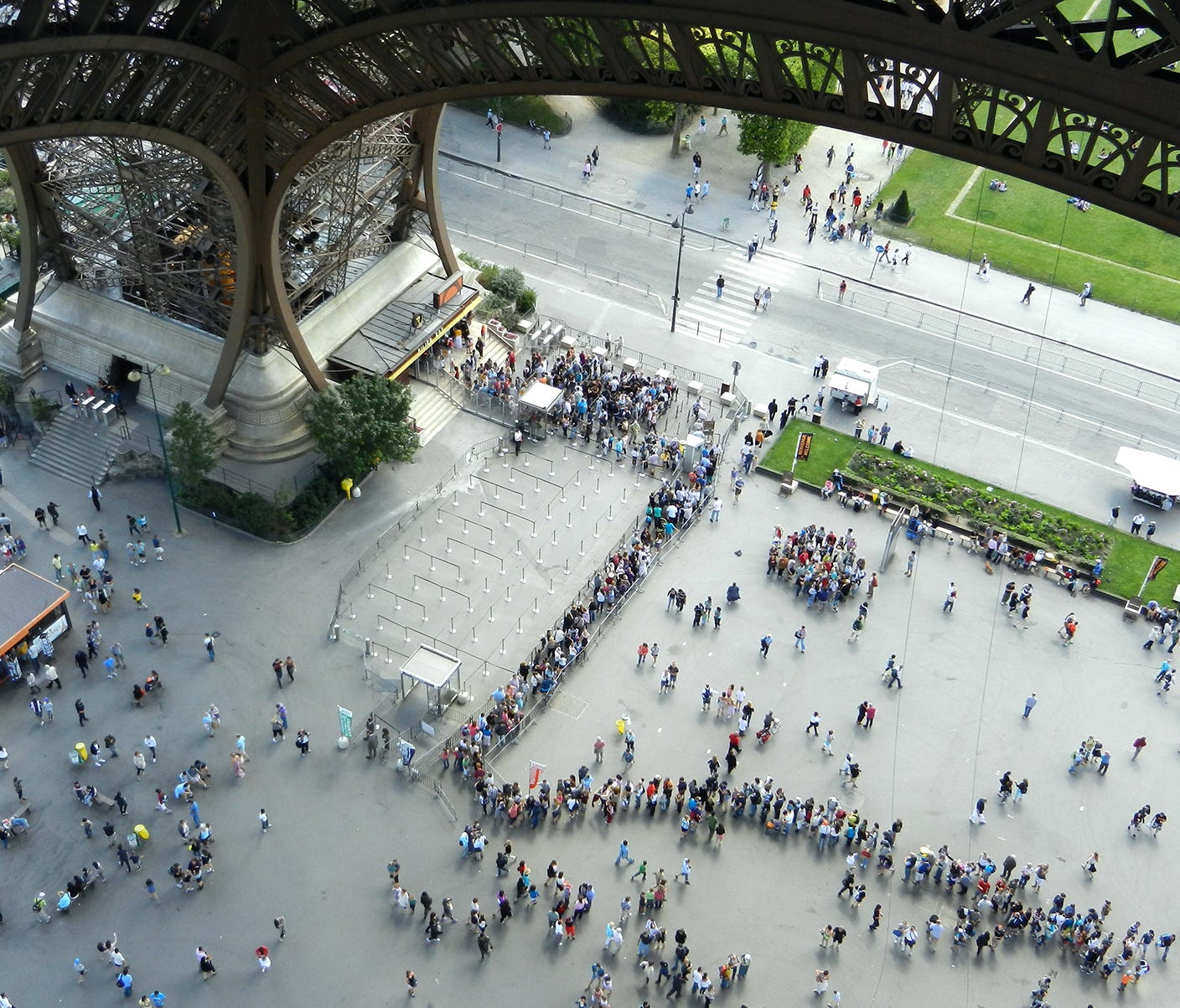 A reservation can help you avoid the Eiffel Tower's long lines.