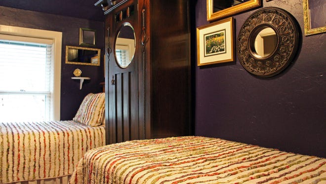 Most guestrooms have a queen-sized bed; The Sisters Room with its two twin beds is an exception.