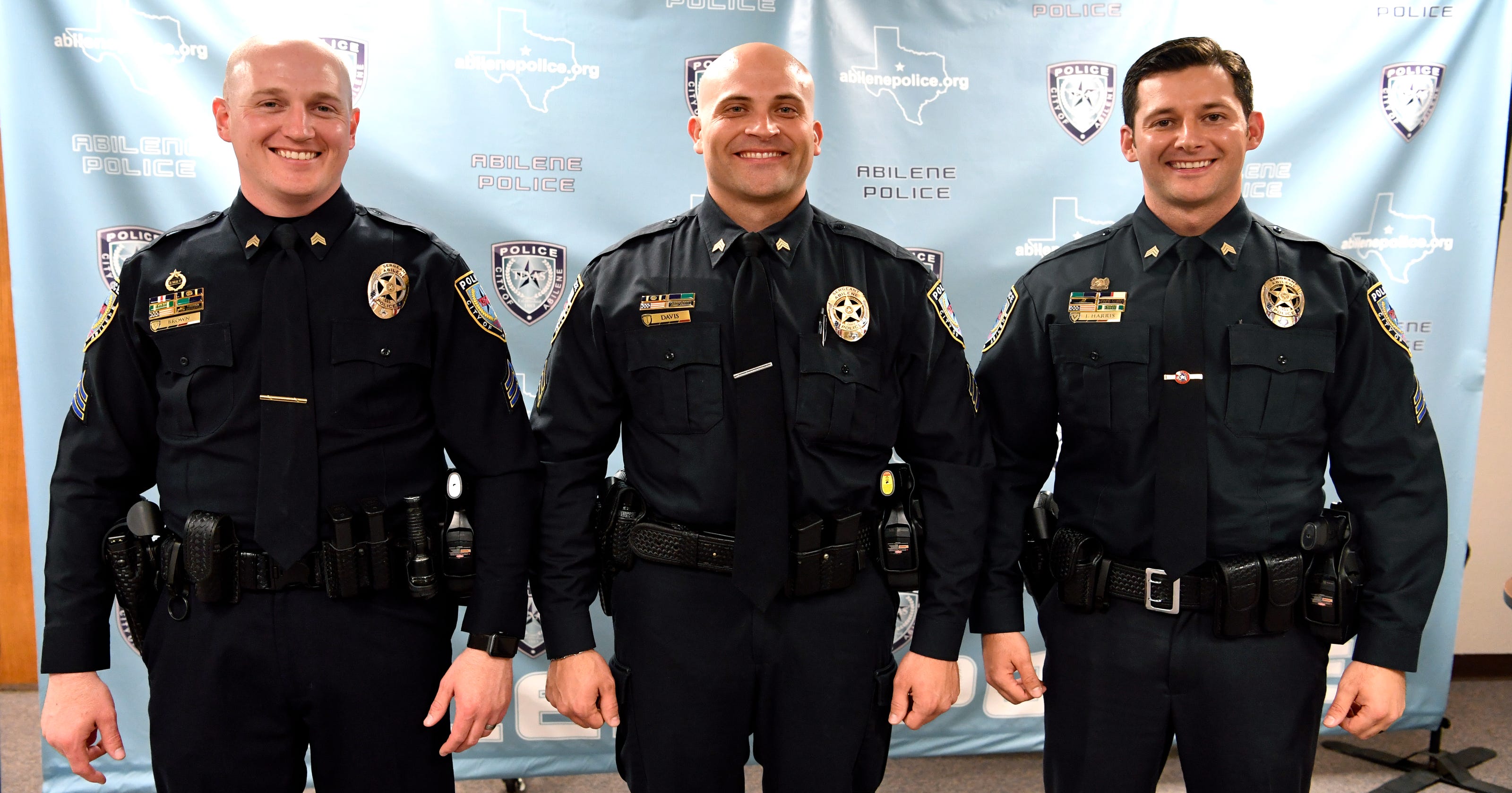 Three promoted to sergeant at Abilene Police Department3200 x 1680