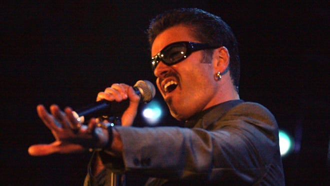George Michael, shown at the Equality Rocks concert at RFK Stadium in Washington Saturday April 29, 2000. He died Sunday at age 53.