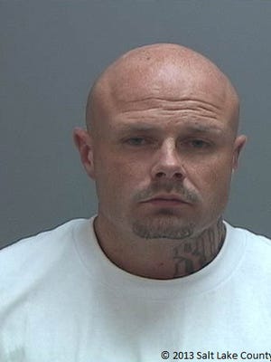 This undated photo provided by the Salt Lake County Sheriff's Office shows Cory Lee Henderson. Utah police officer Douglas Barney was killed Sunday, Jan. 17, 2016, after he was shot by a suspect who was later killed by police. Shortly after Barney was shot, responding officers encountered Henderson who was on foot. Salt Lake County Sheriff Jim Winder said gunfire erupted and Henderson died at the scene.