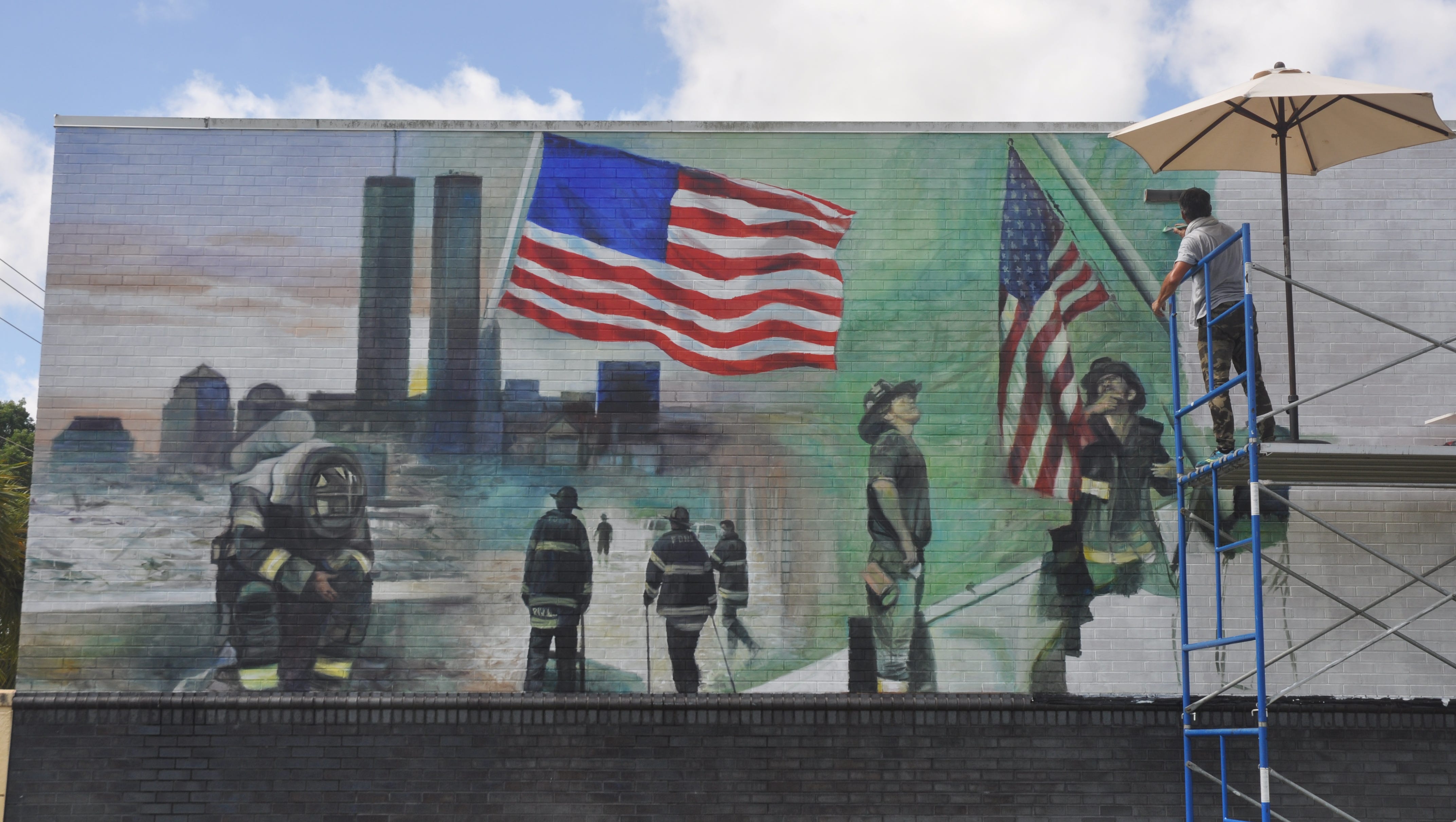 9 11 Mural In Downtown Bonita Springs Tribute To Heroes Artist Says