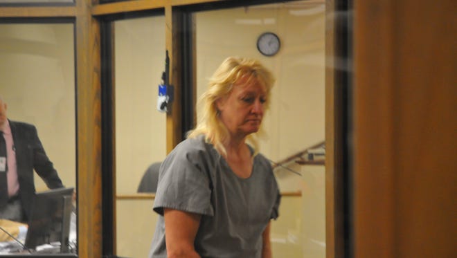 Christy Kay Middlebrooks makes a first appearance at the Brevard County Jail Complex Wednesday.