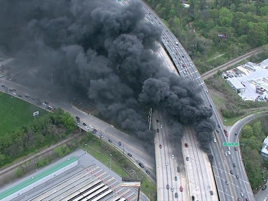 Atlanta highway fire