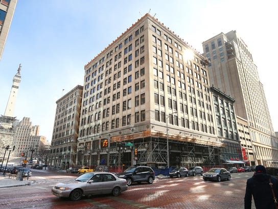 A rooftop bar is in the works at the 10-story Illinois Building in Downtown Indianapolis.