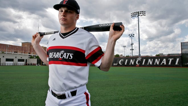 Ian Happ, a junior right fielder for the University of Cincinnati Bearcats, could become the first player in the program's history to be a first-round pick in the Major League Baseball draft. Happ is a switching-hitting slugger, often described as a five-tool player.