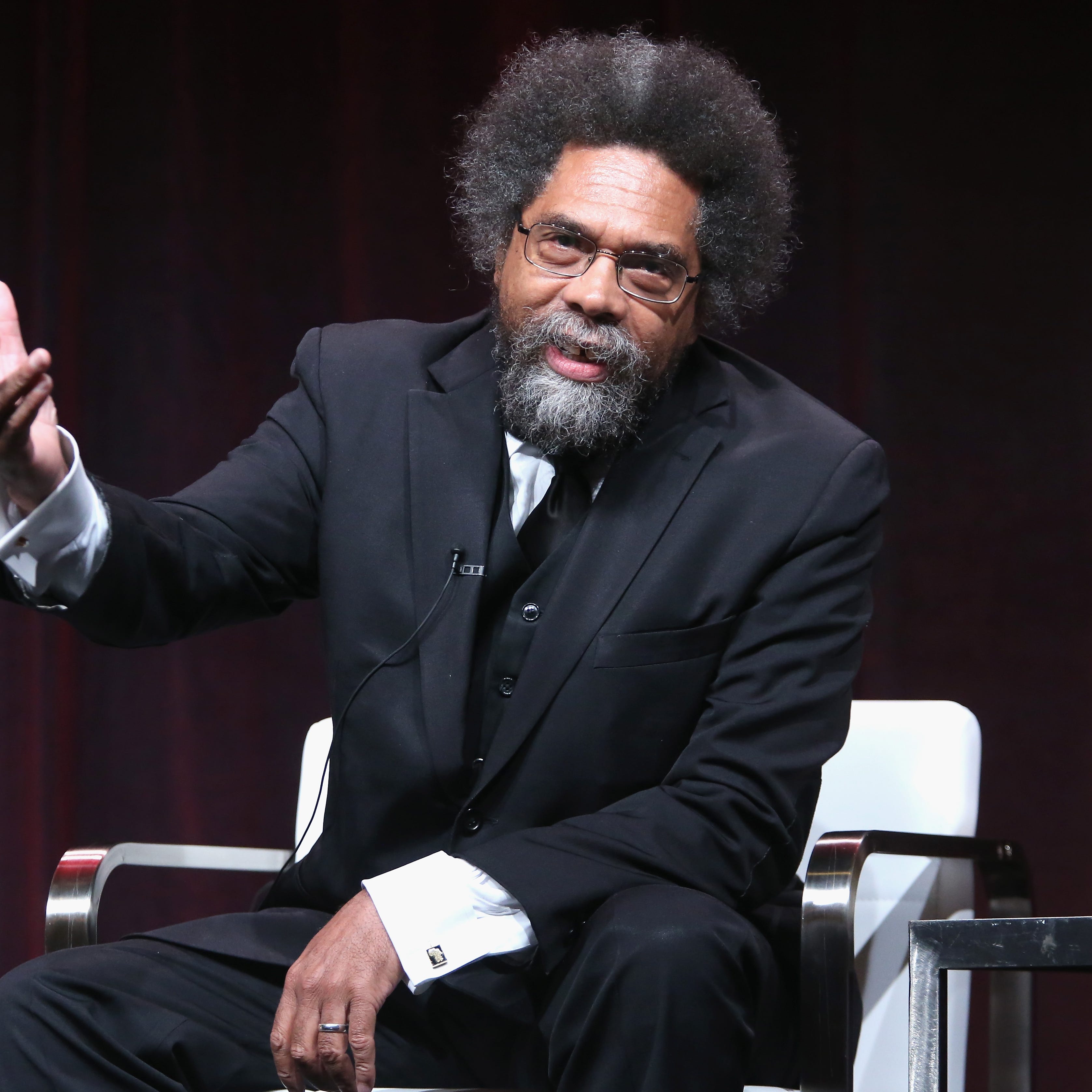 BEVERLY HILLS, CA - JULY 29:  Philosopher Dr. Cornel West speaks onstage during the 'Black America Since MLK: And Still I Rise' panel discussion at the PBS portion of the 2016 Television Critics Association Summer Tour at The Beverly Hilton Hotel on July 29, 2016 in Beverly Hills, California.  (Photo by Frederick M. Brown/Getty Images) ORG XMIT: 650004649 ORIG FILE ID: 584556096