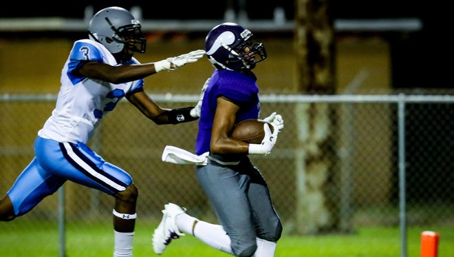 Opelousas Catholic wide receiver Devin Thierry is one of three seasoned targets that should make life easier for first-year starting QB Zack Mengarelli.