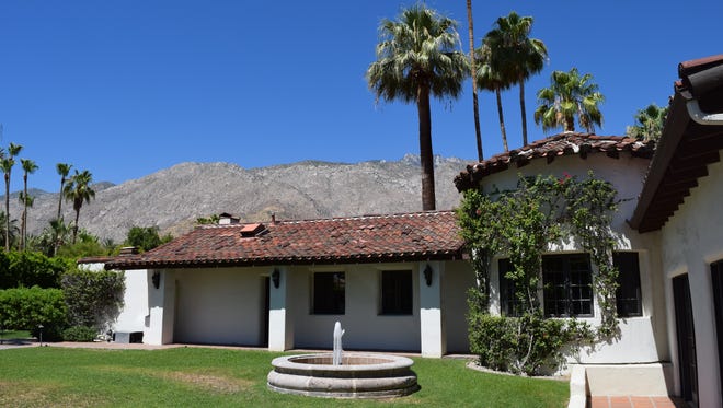 The exterior of the Harold Lloyd estate in Palm Springs, built in 1925.