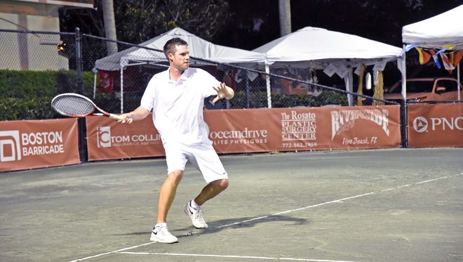 Michael Alford at the Mardy Fish Tennis Championships on April 24, 2018.
