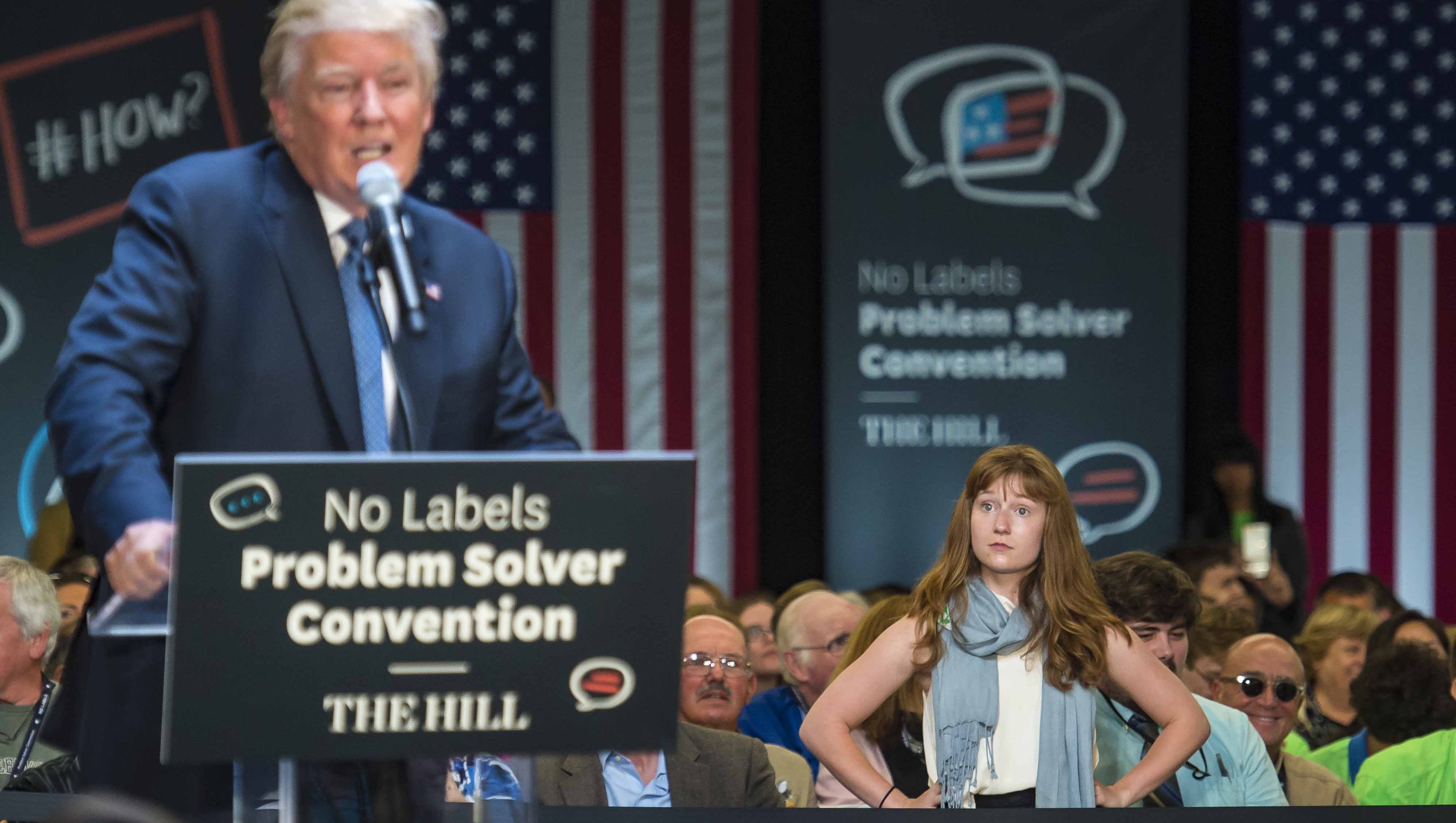 Speed dating' with Trump, Sanders in N.H.