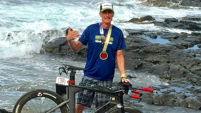 Larry Black took part in his ninth Kona Ironman earlier this month.