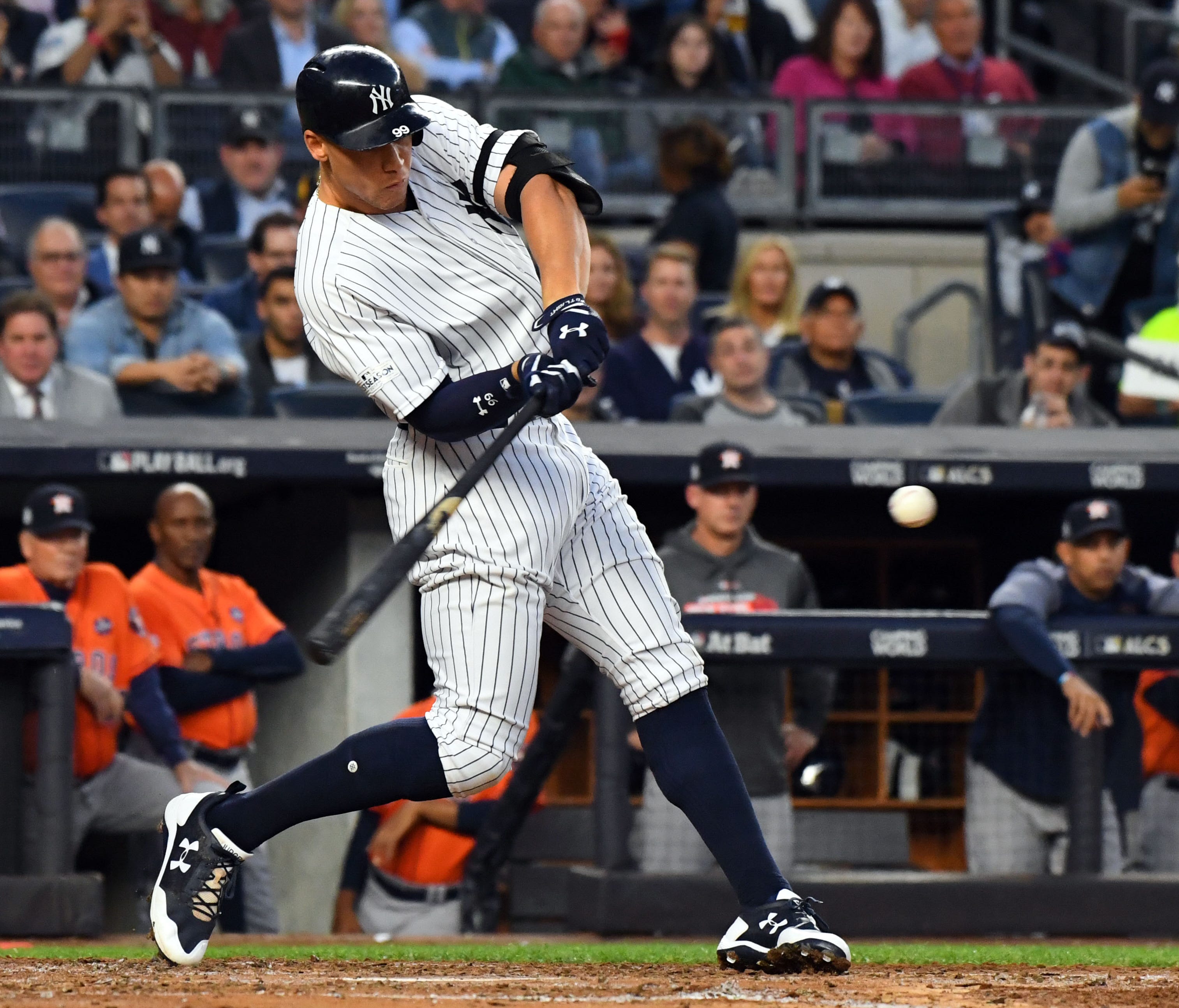 Aaron Judge flourished in three games at Yankee Stadium, but was just 1 for 7 in Games 1-2 at Houston.
