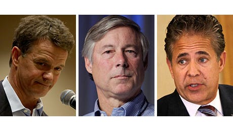 From left, Dave Trott, Fred Upton and Mike Bishop