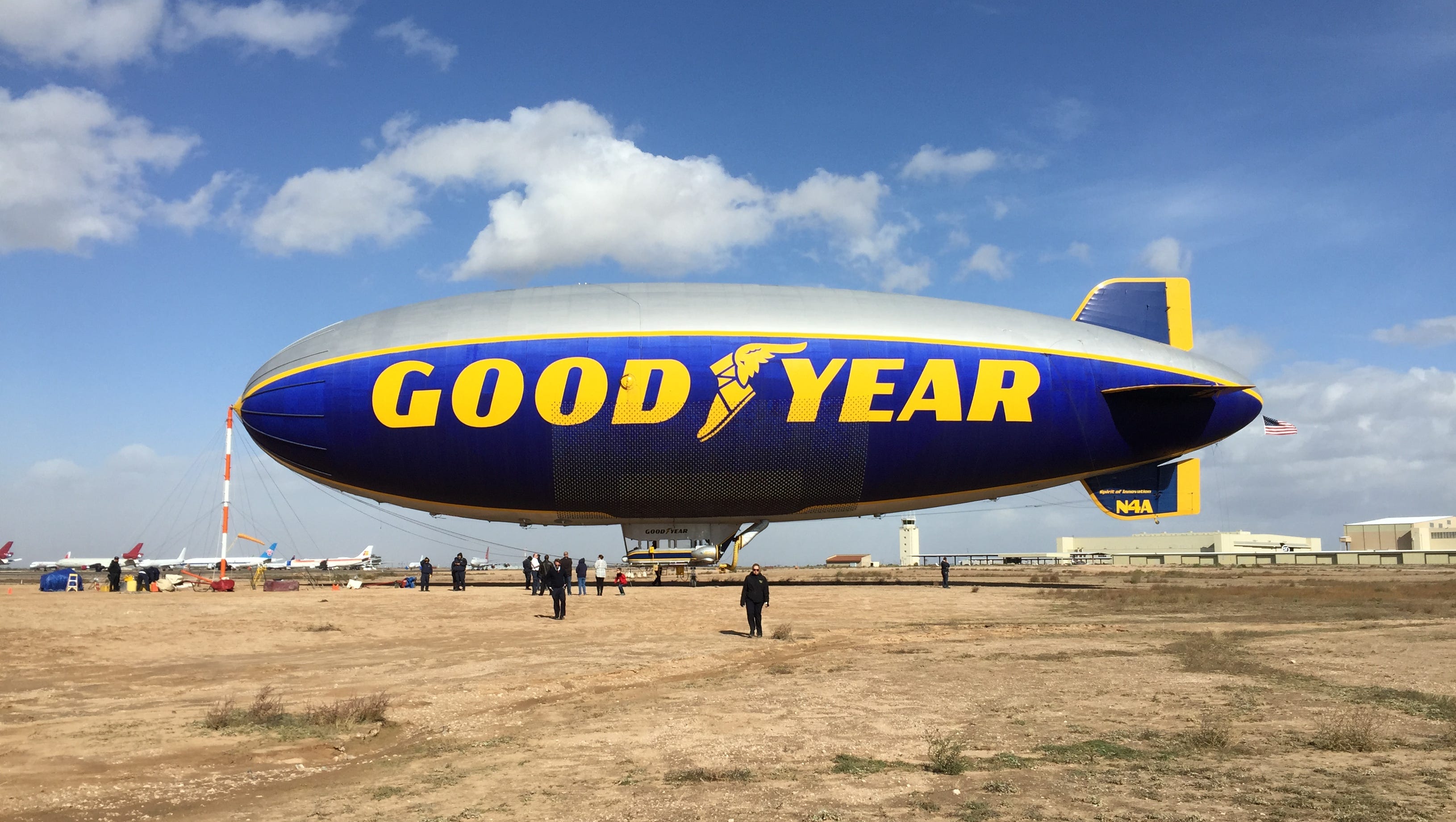 How Do You Celebrate A 75th Birthday With The Goodyear Blimp Of Course