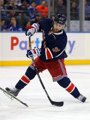 New York Rangers right wing Mats Zuccarello has 12 goals and 35 points this season.