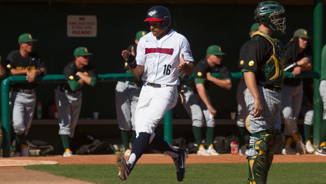 Dixie State baseball plays against Point Loma Friday, March 24, 2017.