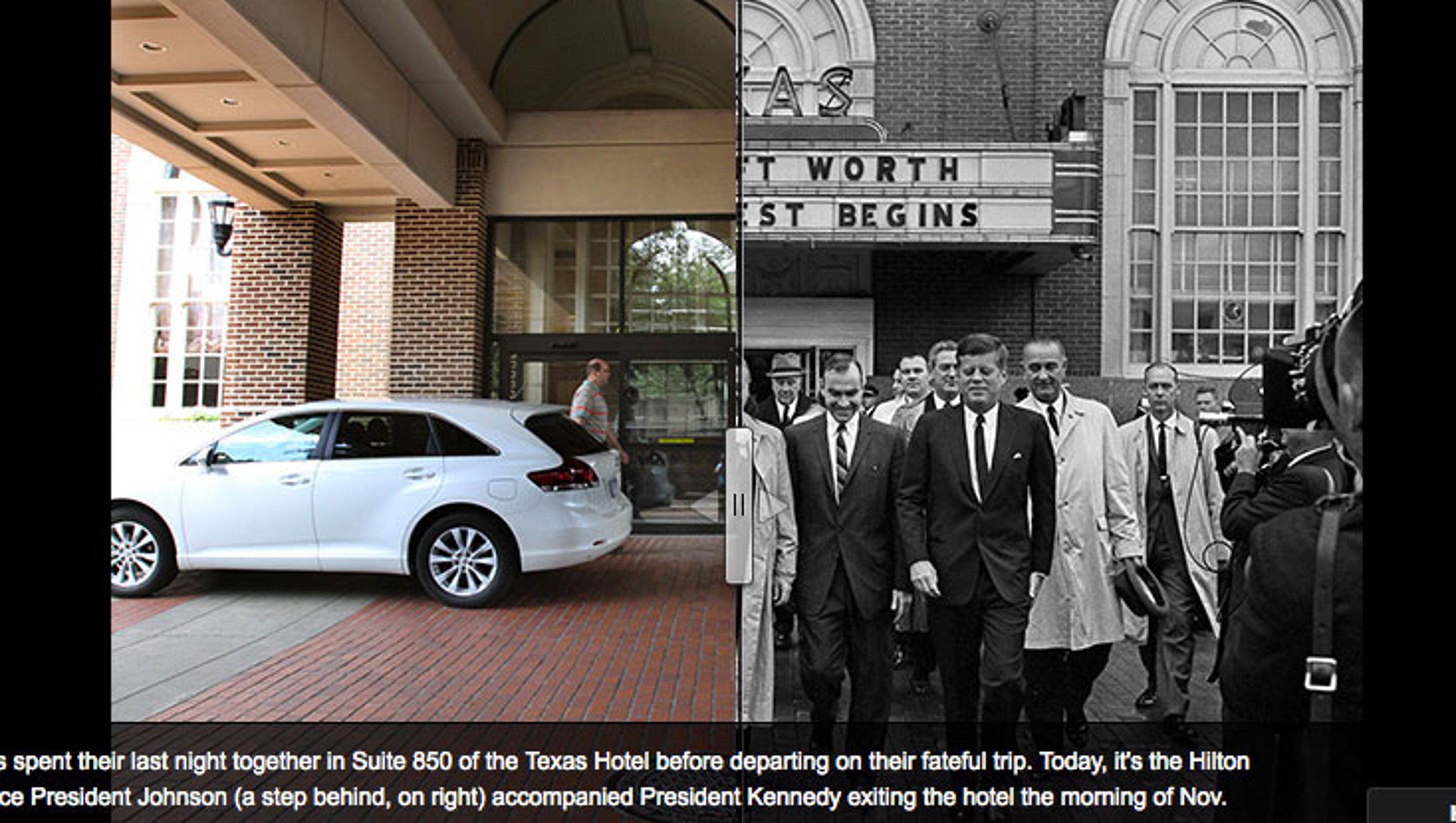 Jfk Assassination Then And Now Jfk Assassination Then And Now