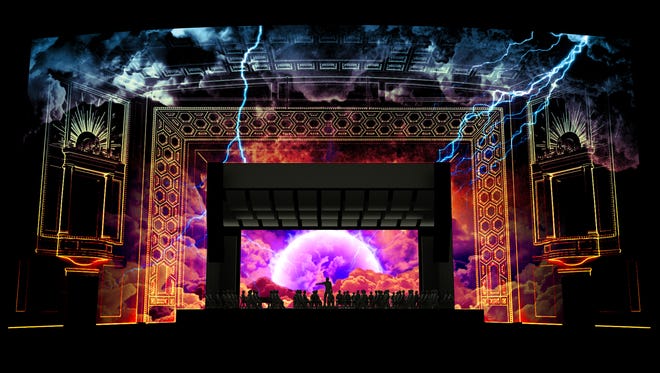 A rendering of Lumenocity at the Taft Theatre, Downtown.