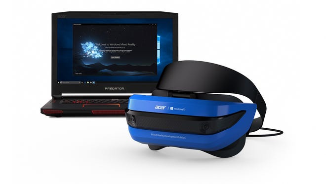 The Acer Windows Mixed Reality Development Edition headset.