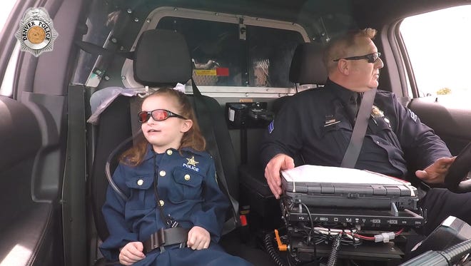 The Denver police have always been there for Olivia, accompanying her many times to the ER as her health was failing. Now in her last days, Olivia wants to be like the officers who were there for her.